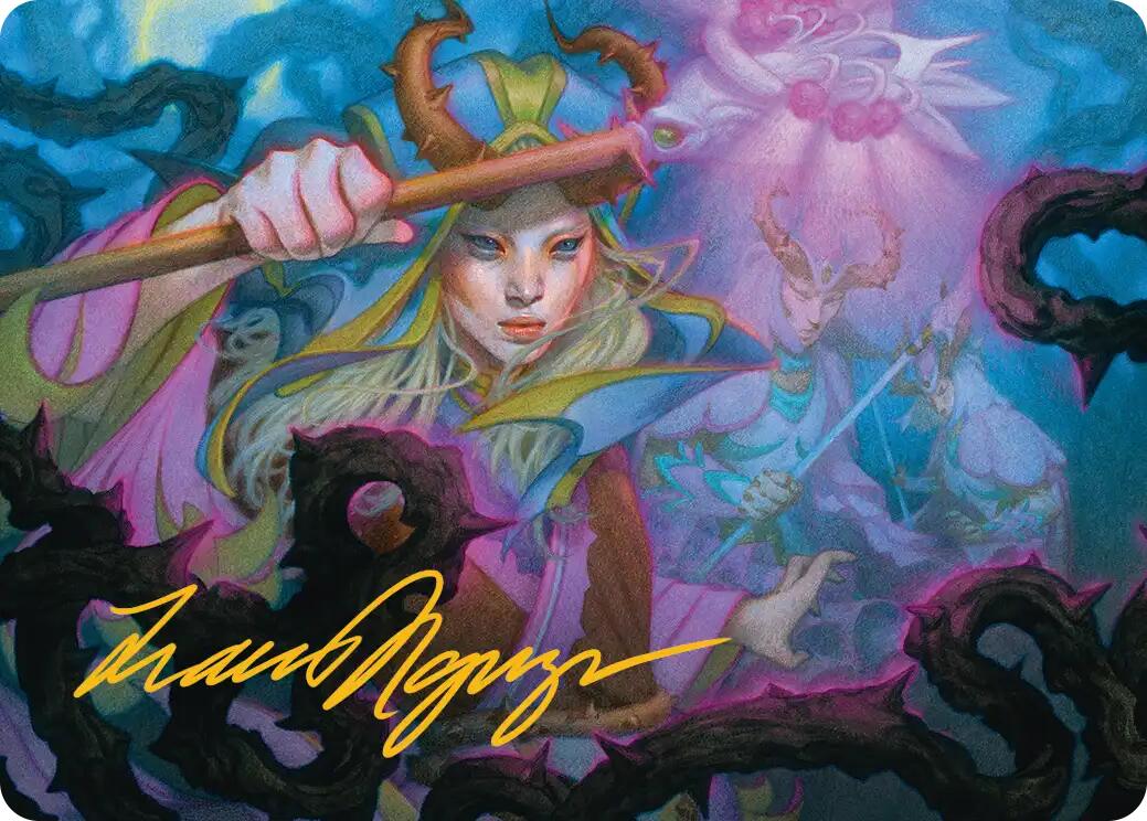 Stoic Grove-Guide Art Card (Gold-Stamped Signature) [Lorwyn Eclipsed Art Series] | Exor Games New Glasgow