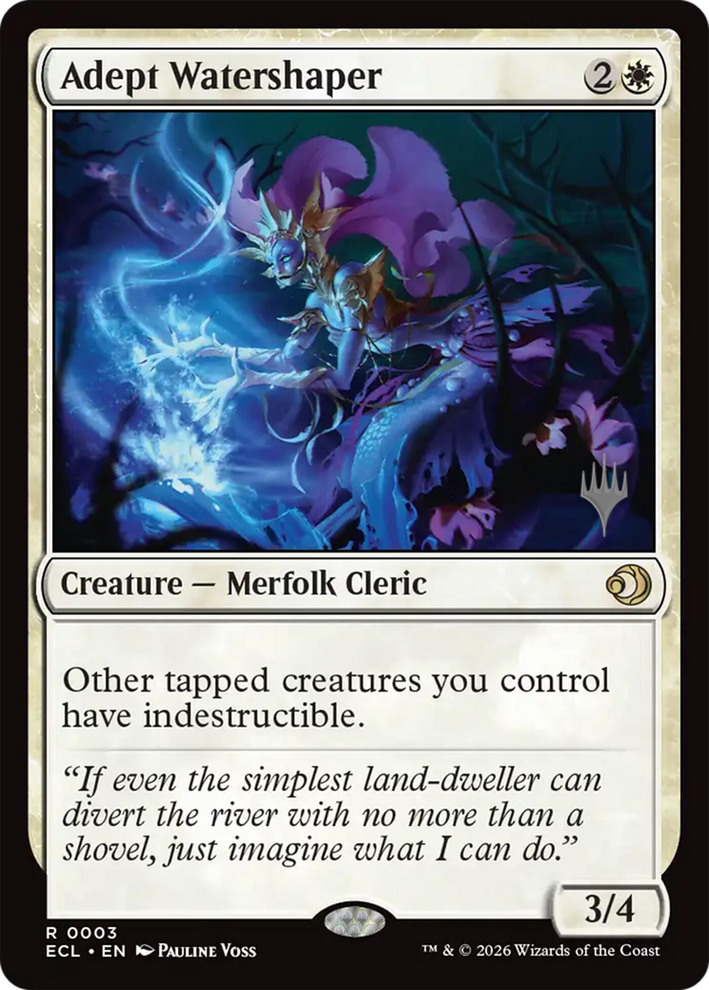 Adept Watershaper [Lorwyn Eclipsed Promos] | Exor Games New Glasgow