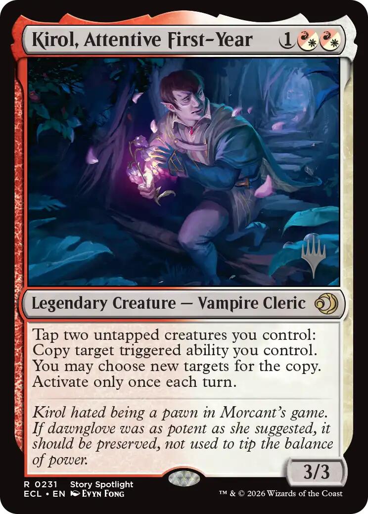 Kirol, Attentive First-Year [Lorwyn Eclipsed Promos] | Exor Games New Glasgow