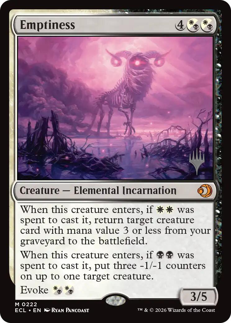 Emptiness [Lorwyn Eclipsed Promos] | Exor Games New Glasgow