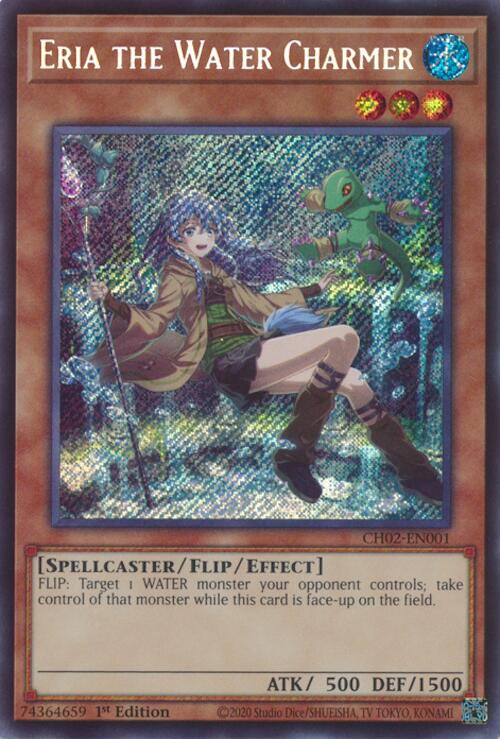 Eria the Water Charmer [CH02-EN001] Secret Rare | Exor Games New Glasgow