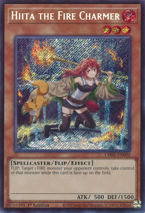 Hiita the Fire Charmer [CH02-EN002] Secret Rare | Exor Games New Glasgow