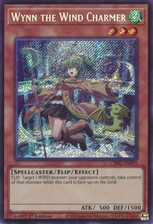 Wynn the Wind Charmer [CH02-EN003] Secret Rare | Exor Games New Glasgow