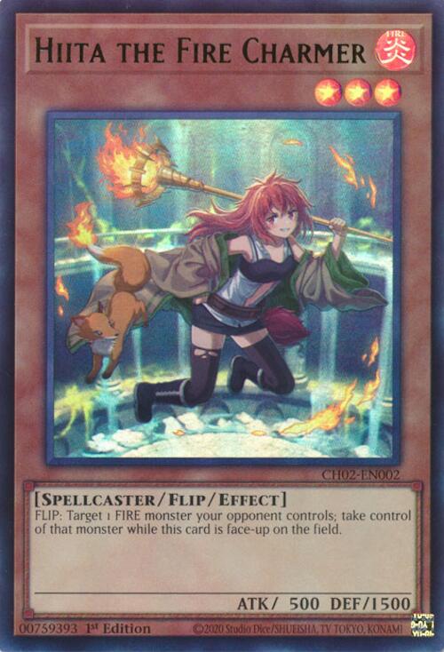 Hiita the Fire Charmer (Ultra Rare) [CH02-EN002] Ultra Rare | Exor Games New Glasgow