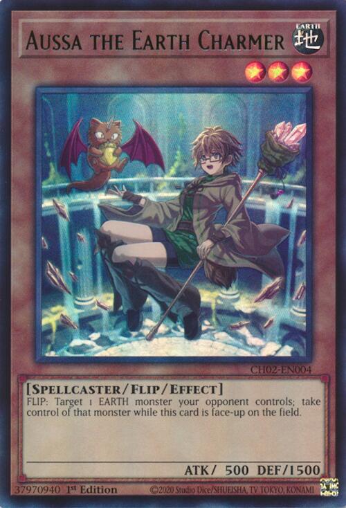 Aussa the Earth Charmer (Ultra Rare) [CH02-EN004] Ultra Rare | Exor Games New Glasgow