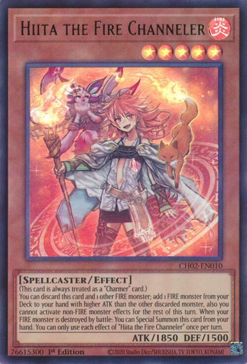 Hiita the Fire Channeler [CH02-EN010] Ultra Rare | Exor Games New Glasgow