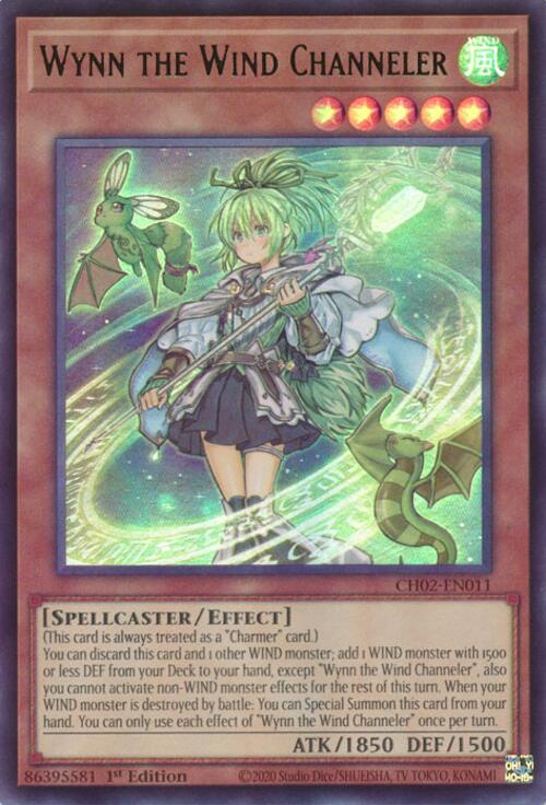 Wynn the Wind Channeler [CH02-EN011] Ultra Rare | Exor Games New Glasgow