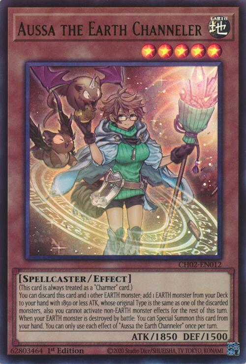 Aussa the Earth Channeler [CH02-EN012] Ultra Rare | Exor Games New Glasgow