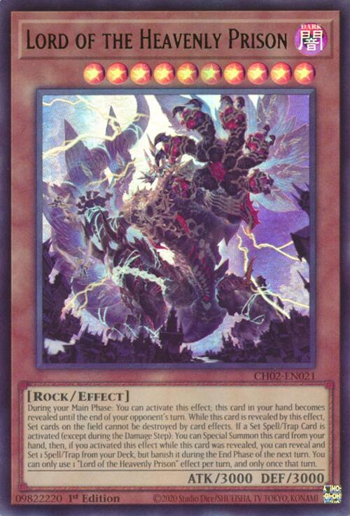 Lord of the Heavenly Prison [CH02-EN021] Ultra Rare | Exor Games New Glasgow