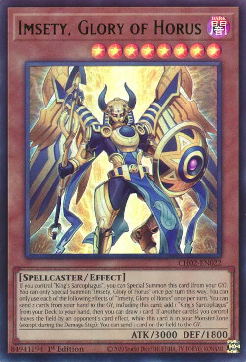 Imsety, Glory of Horus [CH02-EN022] Ultra Rare | Exor Games New Glasgow