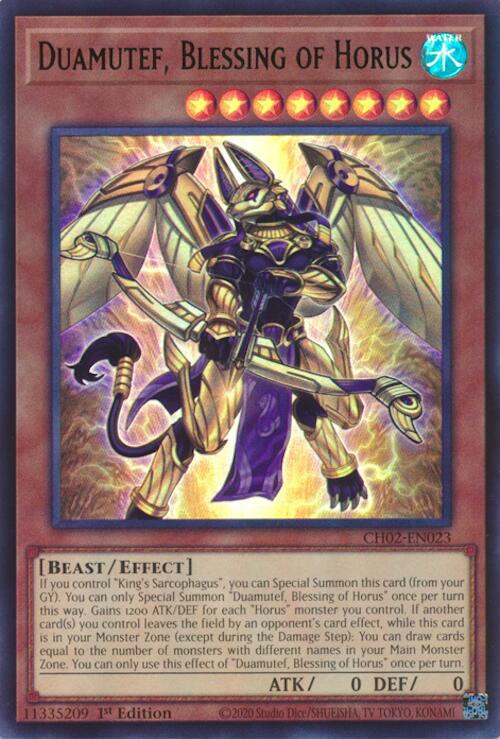 Duamutef, Blessing of Horus [CH02-EN023] Ultra Rare | Exor Games New Glasgow