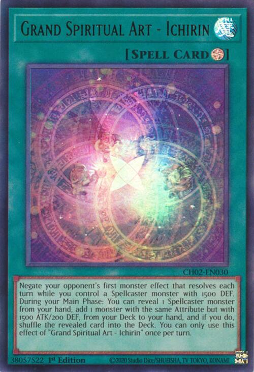 Grand Spiritual Art - Ichirin [CH02-EN030] Ultra Rare | Exor Games New Glasgow