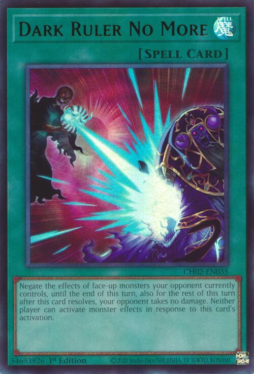 Dark Ruler No More [CH02-EN035] Ultra Rare | Exor Games New Glasgow