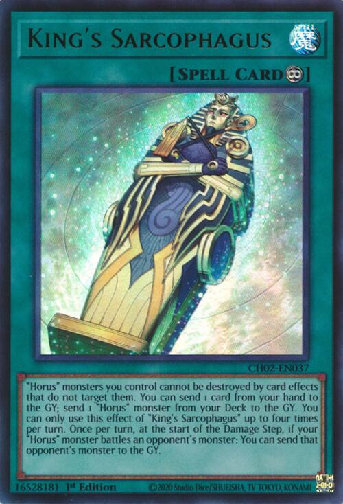 King's Sarcophagus [CH02-EN037] Ultra Rare | Exor Games New Glasgow