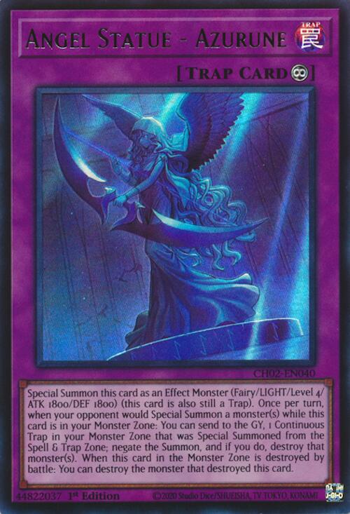 Angel Statue - Azurune [CH02-EN040] Ultra Rare | Exor Games New Glasgow