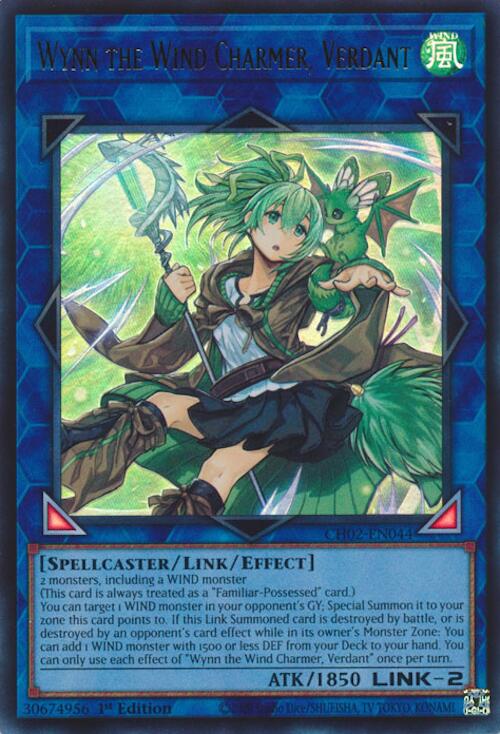 Wynn the Wind Charmer, Verdant [CH02-EN044] Ultra Rare | Exor Games New Glasgow