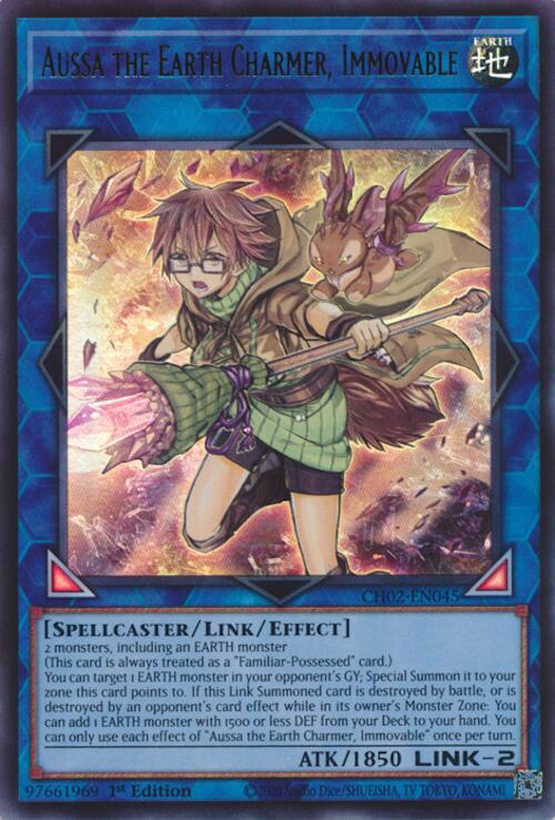 Aussa the Earth Charmer, Immovable [CH02-EN045] Ultra Rare | Exor Games New Glasgow