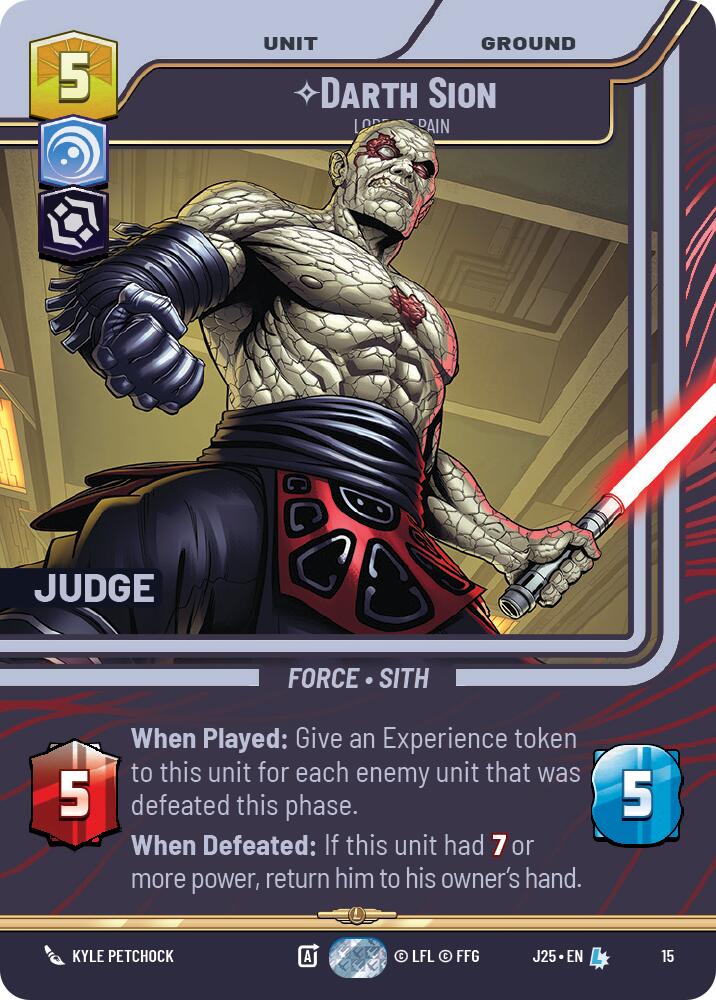 Darth Sion - Lord of Pain (15) (15) [Judge Promos] | Exor Games New Glasgow