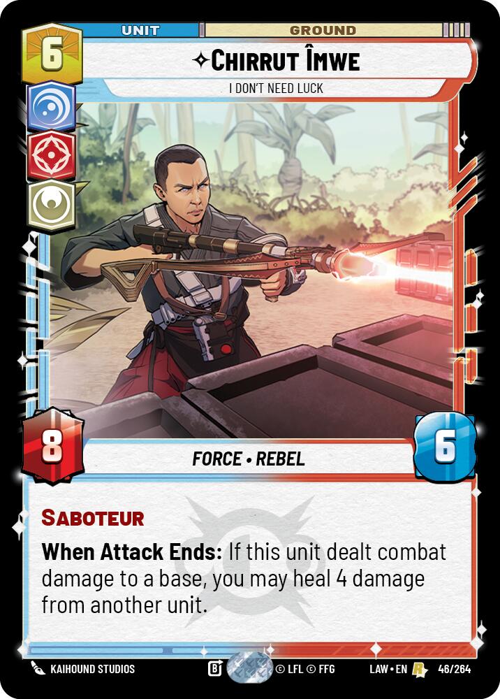 Chirrut Imwe - I Don't Need Luck (46/264) (46/264) [A Lawless Time] | Exor Games New Glasgow