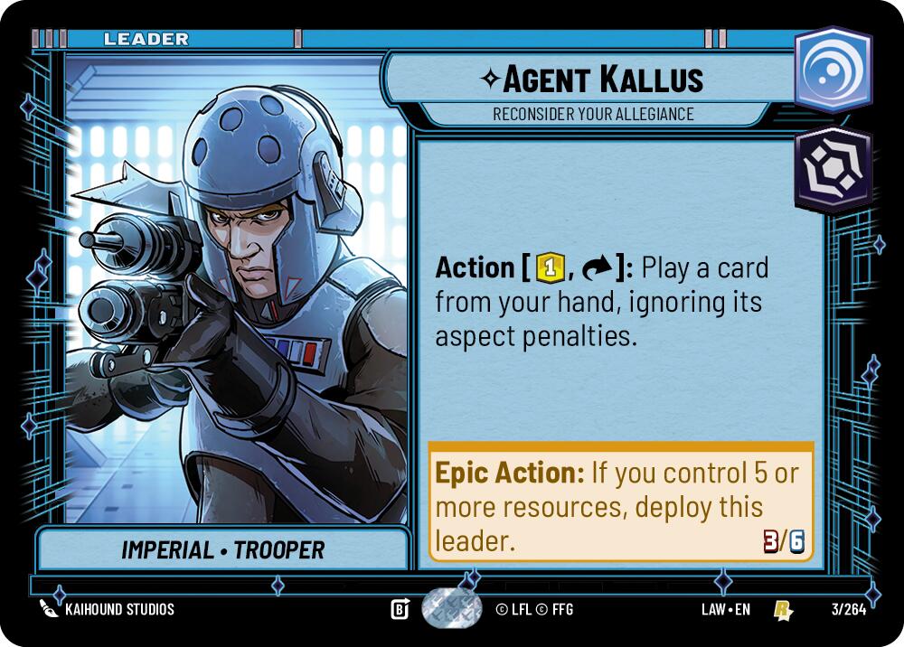 Agent Kallus - Reconsider Your Allegiance (3/264) (3/264) [A Lawless Time] | Exor Games New Glasgow