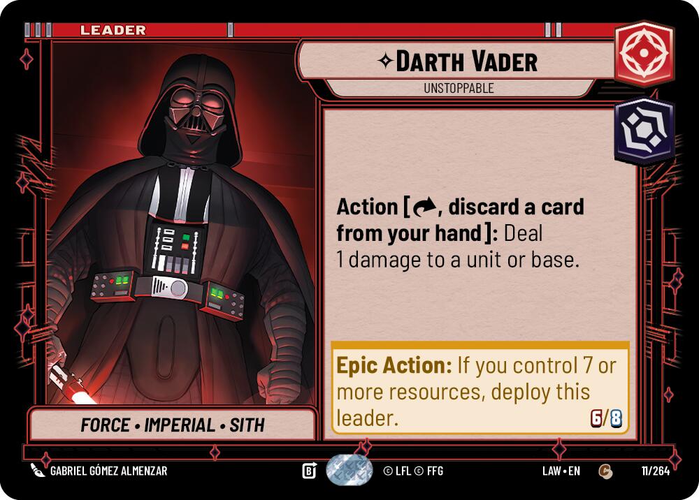 Darth Vader - Unstoppable (11/264) (11/264) [A Lawless Time] | Exor Games New Glasgow