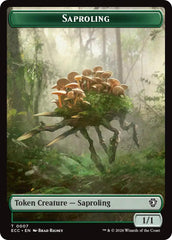 Saproling // The Monarch Double-Sided Token [Lorwyn Eclipsed Tokens] | Exor Games New Glasgow