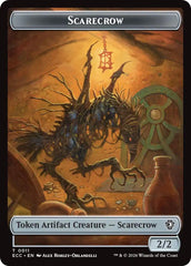 Scarecrow // Treasure Double-Sided Token [Lorwyn Eclipsed Tokens] | Exor Games New Glasgow