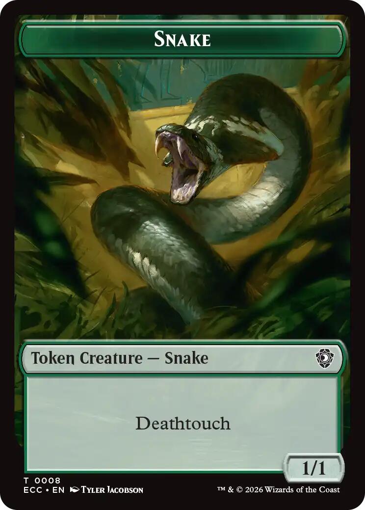 Snake // Scarecrow Double-Sided Token [Lorwyn Eclipsed Tokens] | Exor Games New Glasgow