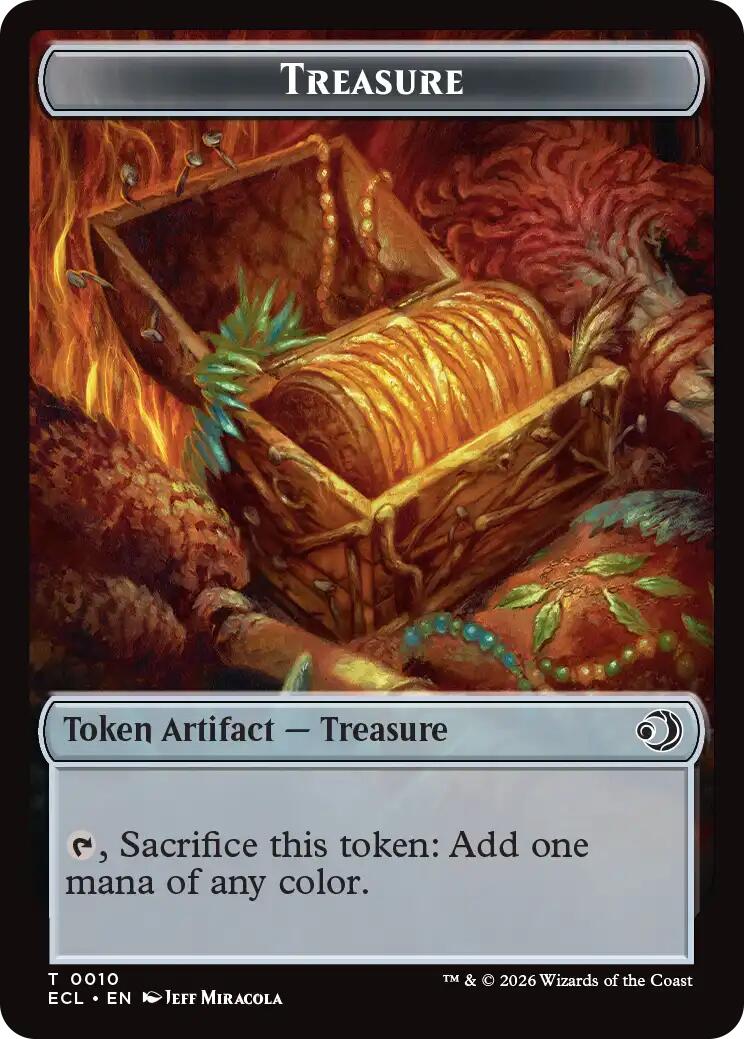 Treasure // Copy Double-Sided Token [Lorwyn Eclipsed Tokens] | Exor Games New Glasgow