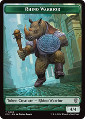 Rhino Warrior // Elemental (0010) Double-Sided Token [Lorwyn Eclipsed Tokens] | Exor Games New Glasgow