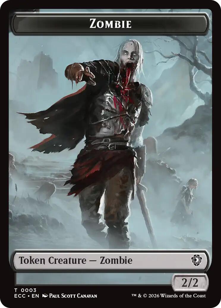 Zombie // Snake Double-Sided Token [Lorwyn Eclipsed Tokens] | Exor Games New Glasgow