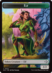 Elf // Kithkin (0007) Double-Sided Token [Lorwyn Eclipsed Tokens] | Exor Games New Glasgow