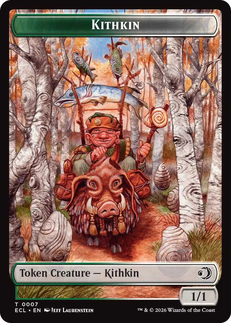 Kithkin // Treasure Double-Sided Token [Lorwyn Eclipsed Tokens] | Exor Games New Glasgow