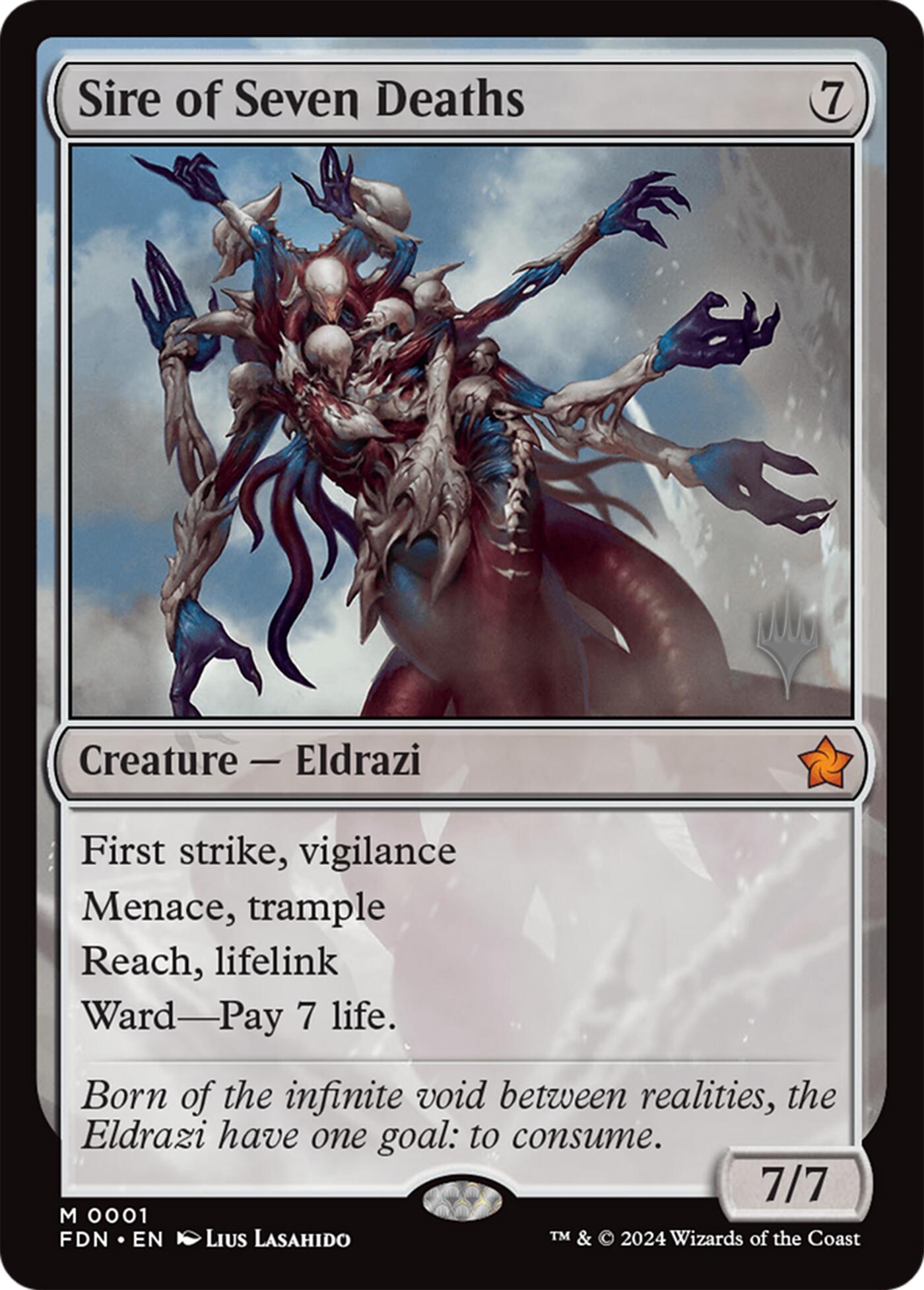 Sire of Seven Deaths [Lorwyn Eclipsed Promos] | Exor Games New Glasgow