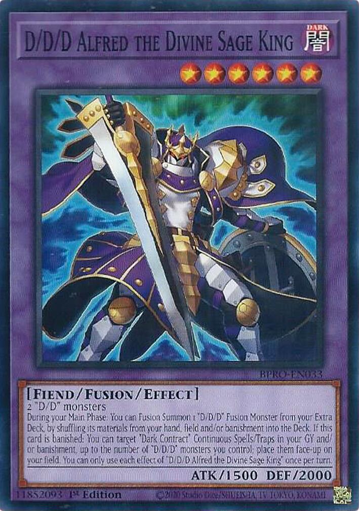 D/D/D Alfred the Divine Sage King [BPRO-EN033] Common | Exor Games New Glasgow