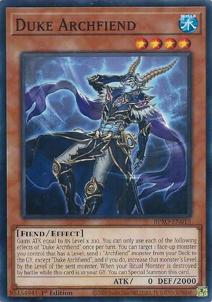 Duke Archfiend [BPRO-EN015] Common | Exor Games New Glasgow