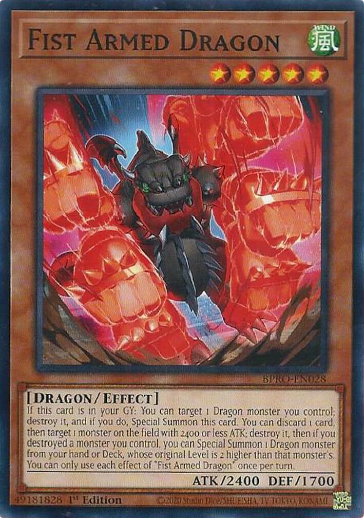 Fist Armed Dragon [BPRO-EN028] Common | Exor Games New Glasgow