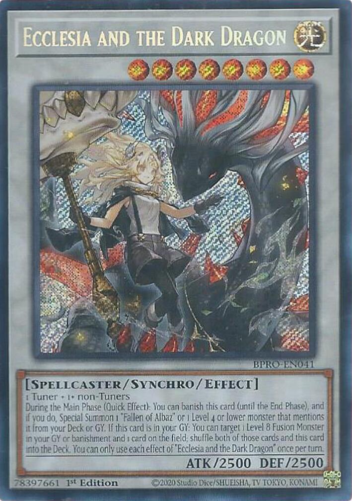 Ecclesia and the Dark Dragon [BPRO-EN041] Secret Rare | Exor Games New Glasgow