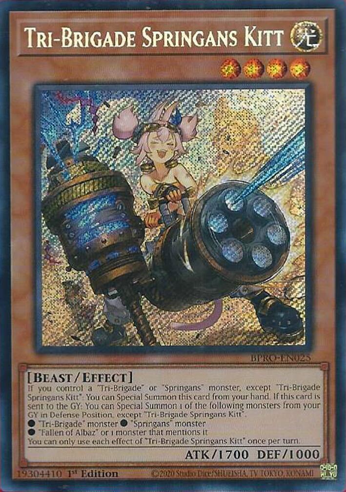 Tri-Brigade Springans Kitt [BPRO-EN025] Secret Rare | Exor Games New Glasgow