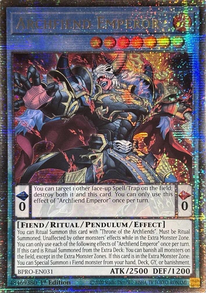 Archfiend Emperor (Starlight Rare) [BPRO-EN031] Starlight Rare | Exor Games New Glasgow
