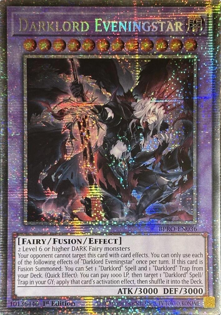 Darklord Eveningstar (Starlight Rare) [BPRO-EN036] Starlight Rare | Exor Games New Glasgow