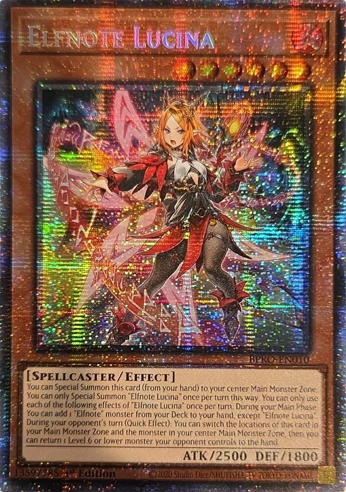 Elfnote Lucina (Starlight Rare) [BPRO-EN010] Starlight Rare | Exor Games New Glasgow