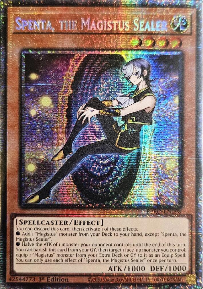 Spenta, the Magistus Sealer (Starlight Rare) [BPRO-EN098] Starlight Rare | Exor Games New Glasgow