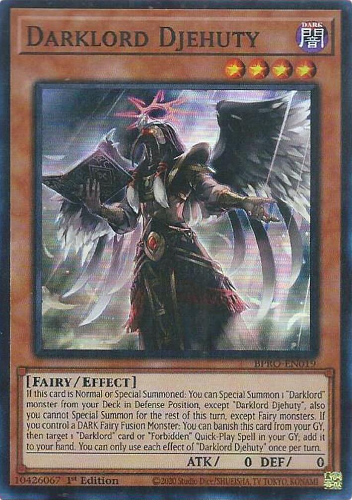 Darklord Djehuty [BPRO-EN019] Super Rare | Exor Games New Glasgow