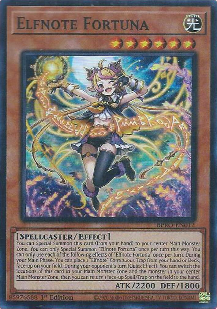Elfnote Fortuna [BPRO-EN012] Super Rare | Exor Games New Glasgow