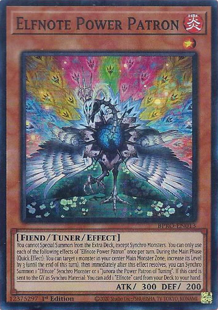 Elfnote Power Patron [BPRO-EN013] Super Rare | Exor Games New Glasgow