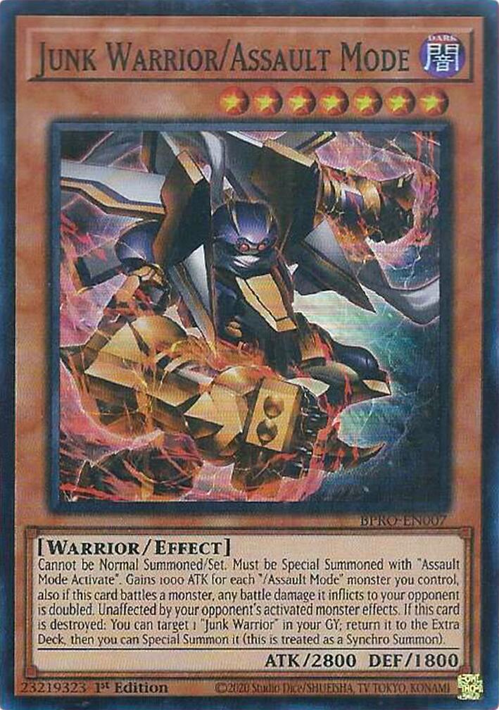 Junk Warrior/Assault Mode [BPRO-EN007] Super Rare | Exor Games New Glasgow