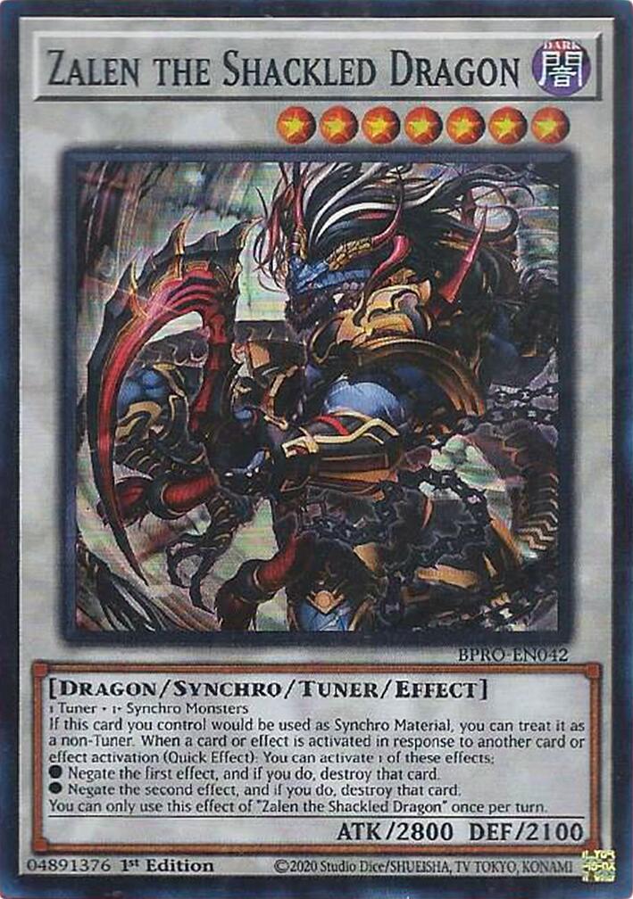 Zalen the Shackled Dragon [BPRO-EN042] Super Rare | Exor Games New Glasgow
