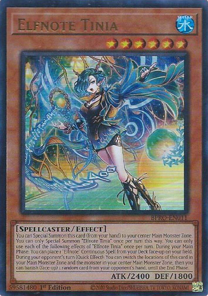 Elfnote Tinia [BPRO-EN011] Ultra Rare | Exor Games New Glasgow