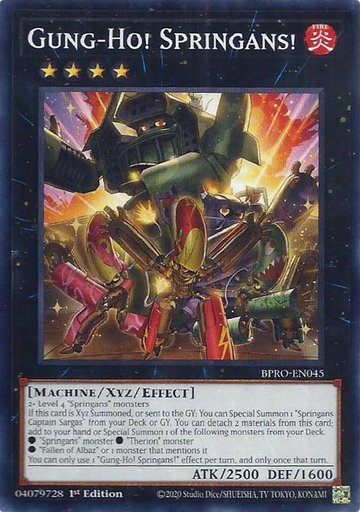 Gung-Ho! Springans! [BPRO-EN045] Common | Exor Games New Glasgow
